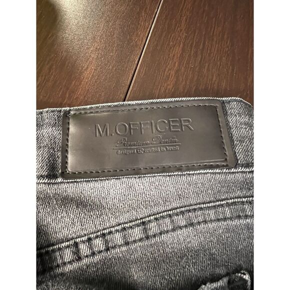 M. Officer Black Jeans Women's 40 (29") Brazilian Jeans‎ Excellent Condition - Picture 3 of 7